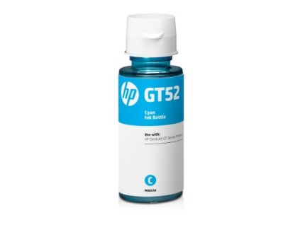 HP GT52 - azurová lahvička s inkoustem M0H54AE