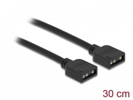 Delock Spojovací kabel RGB, 3 pinový, na 5 V LED RGB / ARGB osvětlení, délka 30 cm 86013 DeLock