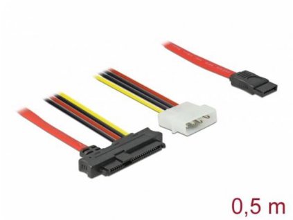 Delock Kabel SAS SFF-8482 + napájení > 1 x SATA 7 pin 0,5 m 82219 DeLock