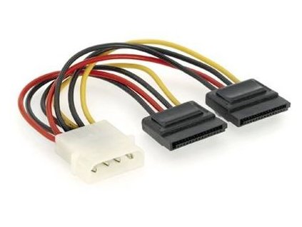 GEMBIRD Kabel SATA napájecí 15cm interní (redukce molex 5,25"/2x SATA) CC-SATA-PSY