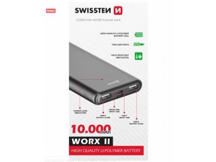 SWISSTEN POWER BANK WORX II 10000 mAh 22013960 Swissten