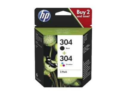 HP 304 černá+3 barevná, 3JB05AE