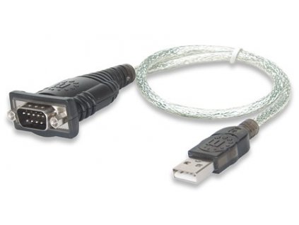 MANHATTAN prevodník USB na sériový port (USB AM / DB9M, RS232), blister 205146 Manhattan