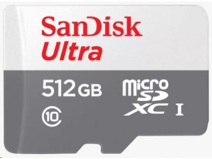 Sandisk MicroSDXC karta 512GB Ultra (100MB/s, Class 10 UHS-I, Android) SDSQUNR-512G-GN3MN SanDisk