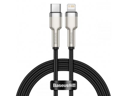 Baseus Cafule Series USB-C na Lightning PD 20W 2m nabíjací/dátový kábel, čierny CATLJK-B01