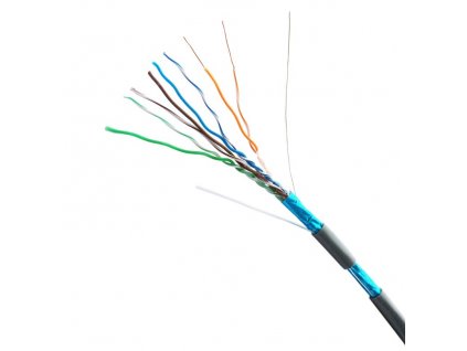 DATACOM FTP Cat5e PVC kabel 305m (drát), šedý 1200