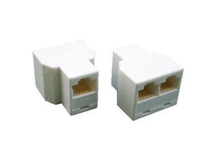 DATACOM Dvojspojka 3x RJ45 8p8c Cat5E (3 x Female) 4204