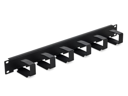 19'' vyvazovací panel 1U 6x háček 70x27mm černý kov RAB-VP-X23-A1 Triton