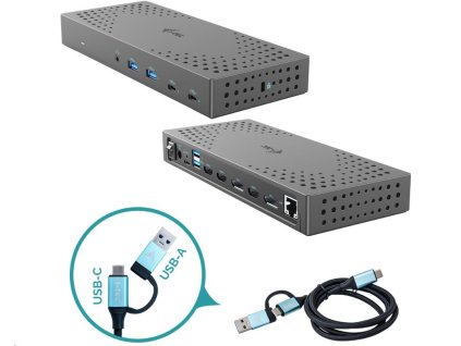 i-tec USB 3.0 / USB-C / Thunderbolt, 3x 4K Docking Station Gen 2, Power Delivery 100W CATRIPLE4KDOCKPD2 I-Tec