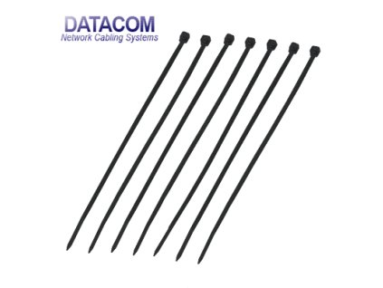 DATACOM Stahovací páska (4.8x300) černá 100ks 9321