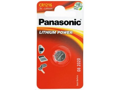PANASONIC Lithiová baterie (knoflíková) CR-1216EL/1B 3V (Blistr 1ks) 330091,00 Panasonic