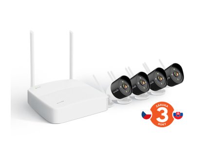 Tenda K4W-3TC - bezdrátový Wi-Fi kamerový set 2K (3MP), NVR + 4x IP kamera s LED, CZ aplikace