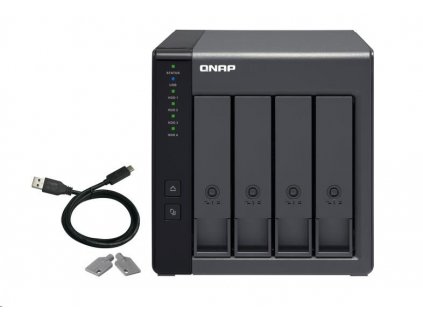 QNAP TR-004 rozšiřovací jednotka pro PC či QNAP NAS (4x SATA / 1 x USB 3.0 typu C)