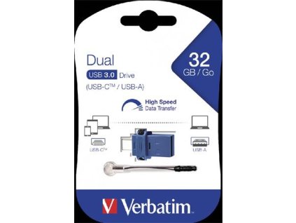 VERBATIM Store 'n' Go Dual Drive 32GB USB 3.0/USB-C 49966 Verbatim