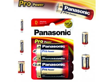 Alkalická baterie D Panasonic Pro Power LR20 2ks 09834