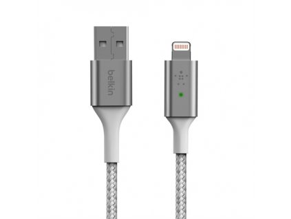 Belkin kábel Boost Charge Smart LED USB-A to Lightning 1.2m - White CAA007bt04WH
