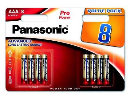 PANASONIC Alkalické baterie - Pro Power AAA 4+4F 1,5V balení - 8ks 3998,00 Panasonic