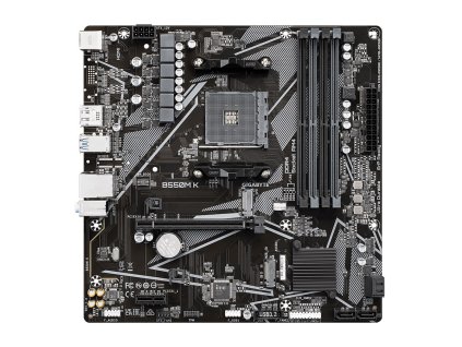 Gigabyte B550M K , AMD B550, AM4, 4xDDR4, mATX