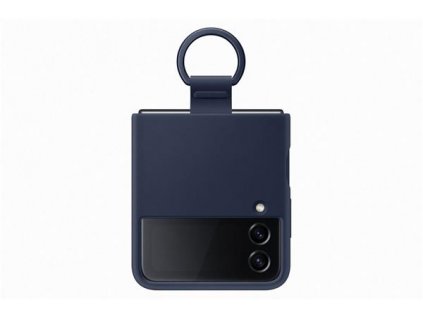 Samsung Silikonový kryt s držákem Z Flip4 Navy EF-PF721TNEGWW