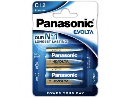 PANASONIC Alkalické baterie EVOLTA Platinum LR14EGE/2BP 1,5V (Blistr 2ks) 2790,00 Panasonic