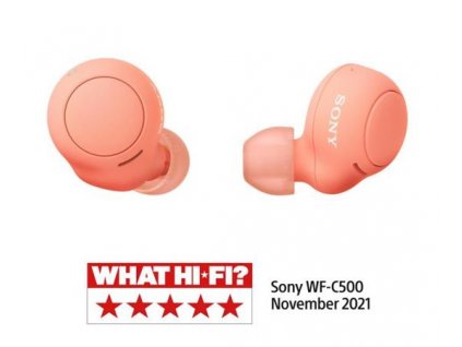Sony True Wireless WF-C500, oranžovo-červená WFC500D.CE7