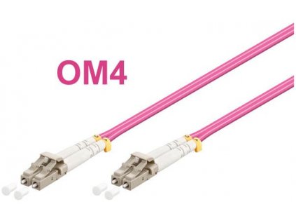 Optický patch kabel duplex LC-LC 50/125 MM 2m OM4 OEM