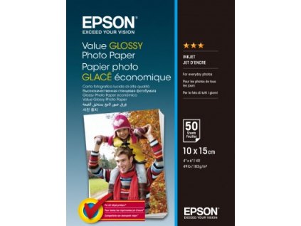 EPSON Value Glossy Photo Paper 10x15cm 50 sheet C13S400038 Epson