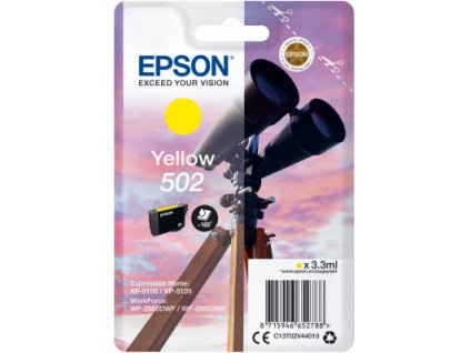 EPSON singlepack,Yellow 502,Ink,standard C13T02V44010 Epson
