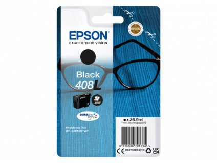 EPSON Singlepack Cyan 408L DURABrite Ultra Ink C13T09K24010 Epson
