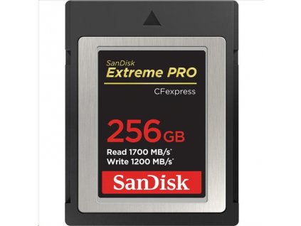 SanDisk Extreme Pro CFexpress Card 256GB, Type B, 1700MB/s Read, 1200MB/s Write SDCFE-256G-GN4NN