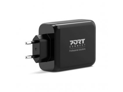 PORT síťová nabíječka pro USB-C a USB-A, 120 W, černá 900107-EU