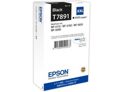 WF-5xxx Series Ink Cartridge XXL Black T7891 C13T789140 Epson