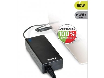 PORT napájecí adaptér k notebooku Acer/Toshiba (3x konektor), 90 W, 19 V, 4,74 A 900007-ACTO