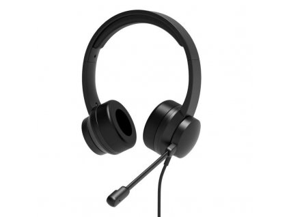 PORT stereo headset s mikrofonem, USB-A/USB-C, černá 901605