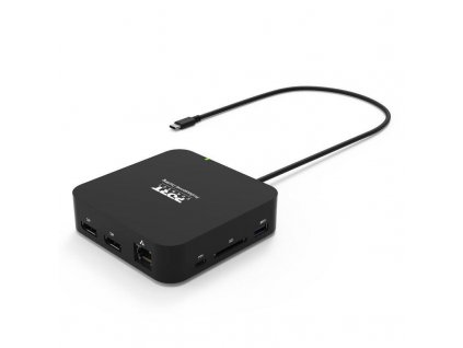 PORT dokovací stanice USB-C 10v1, 2x4K Display Port, 5x USB-A, USB-C 85W PD, Ethernet, SD 901907