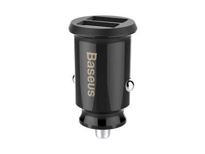 Baseus CCALL-ML01 Grain Nabíječka do Auta 15.5W 2x USB Black 6953156276512 NoName