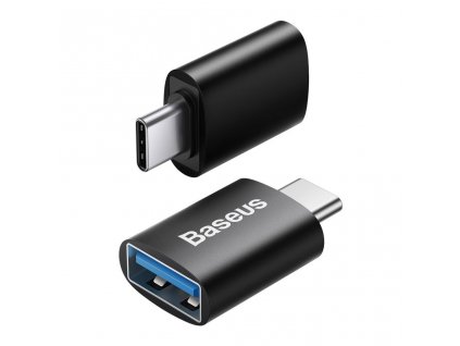 Baseus ZJJQ000001 Ingenuity Mini OTG Adaptér z USB-A na USB-C Black 6932172605643 NoName