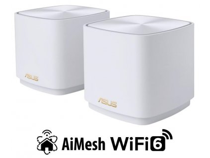 ASUS ZenWiFi XD4 Plus 2-pack white Wireless AX1800 Dual-band Mesh WiFi 6 System 90IG07M0-MO3C20 Asus