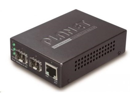 Planet GT-1205A Konvertor, 1x 10/100/1000Base-T RJ-45, 2x 100/1000Base-X SFP