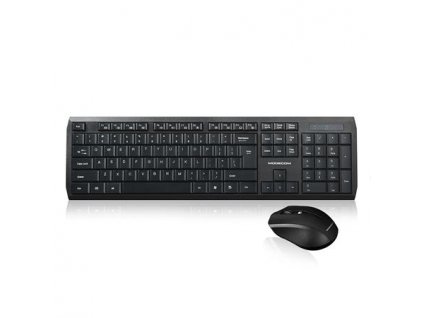 Modecom MC-7200 set bezdrátové klávesnice a myši, 1200 DPI, USB nano 2.4GHz, CZ/SK layout, černá MK-MC-7200-100-CZ-SK