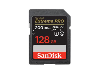 SanDisk Extreme PRO/SDXC/128GB/200MBps/UHS-I U3 / Class 10 SDSDXXD-128G-GN4IN