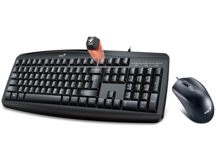 GENIUS Smart KM-200 klávesnica a myš/ Káblový set/ USB/ čierna/ CZ+SK rozloženie 31330003403 Genius