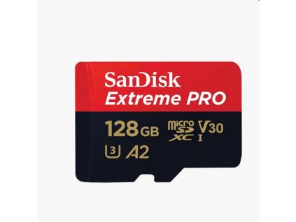 SanDisk Extreme PRO/micro SDXC/128GB/200MBps/UHS-I U3 / Class 10/+ Adaptér SDSQXCD-128G-GN6MA