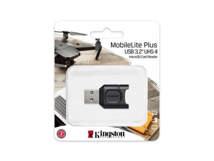 Kingston čtečka karet MobileLite Plus USB 3.1 SDHC/SDXC UHS-II MLP