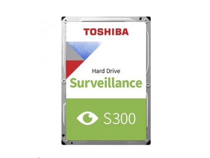 TOSHIBA HDD S300 PRO Surveillance (CMR) 10TB, SATA III, 7200 otáčok za minútu, 256MB cache, 3,5", BULK HDWT31AUZSVA Toshiba