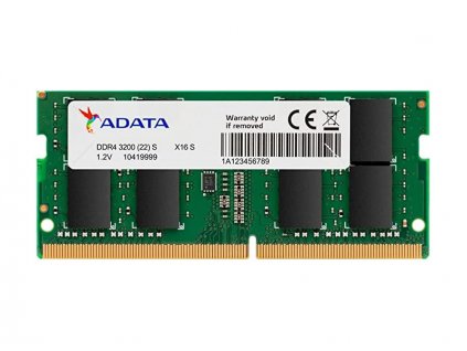 Adata/SO-DIMM DDR4/8GB/3200MHz/CL22/1x8GB AD4S32008G22-SGN ADATA