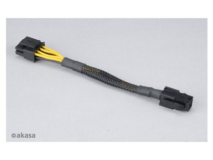 AKASA - 4-pin na 8-pin ATX PSU adaptér AK-CBPW10-15BK Akasa