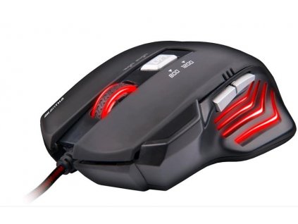 C-TECH Akantha herní myš, červené podsvícení, USB GM-01R C-Tech