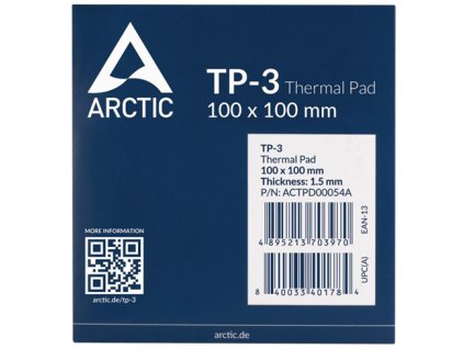 ARCTIC Thermal pad TP-3 100x100mm, 1,5mm (Premium) ACTPD00054A Arctic Cooling