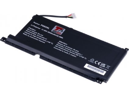 Baterie T6 Power HP Pavilion Gaming 15-dk0000, 15-ec0000, 4545mAh, 52,5Wh, 3cell, Li-pol NBHP0197 T6 power